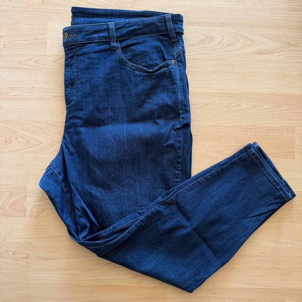 NYDJ Ami Women’s Dark Blue Stretch Skinny Legging Jeans, Plus Size 22W